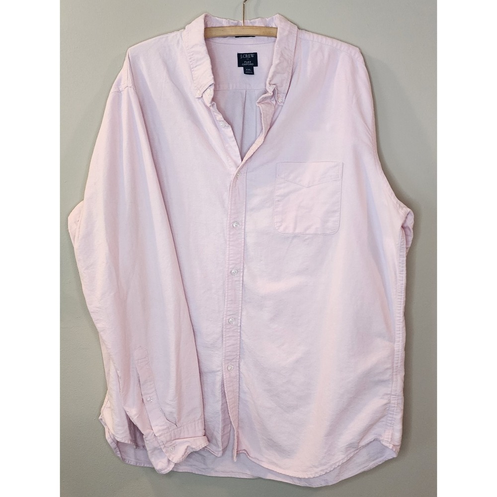 J.Crew Men's Flex Oxford Classic Fit Button-Down Shirt – XXL (Pink) - Picture 2 of 2